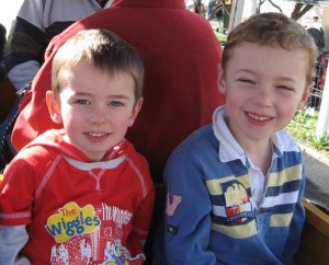 On the train at Port Adelaide train museum